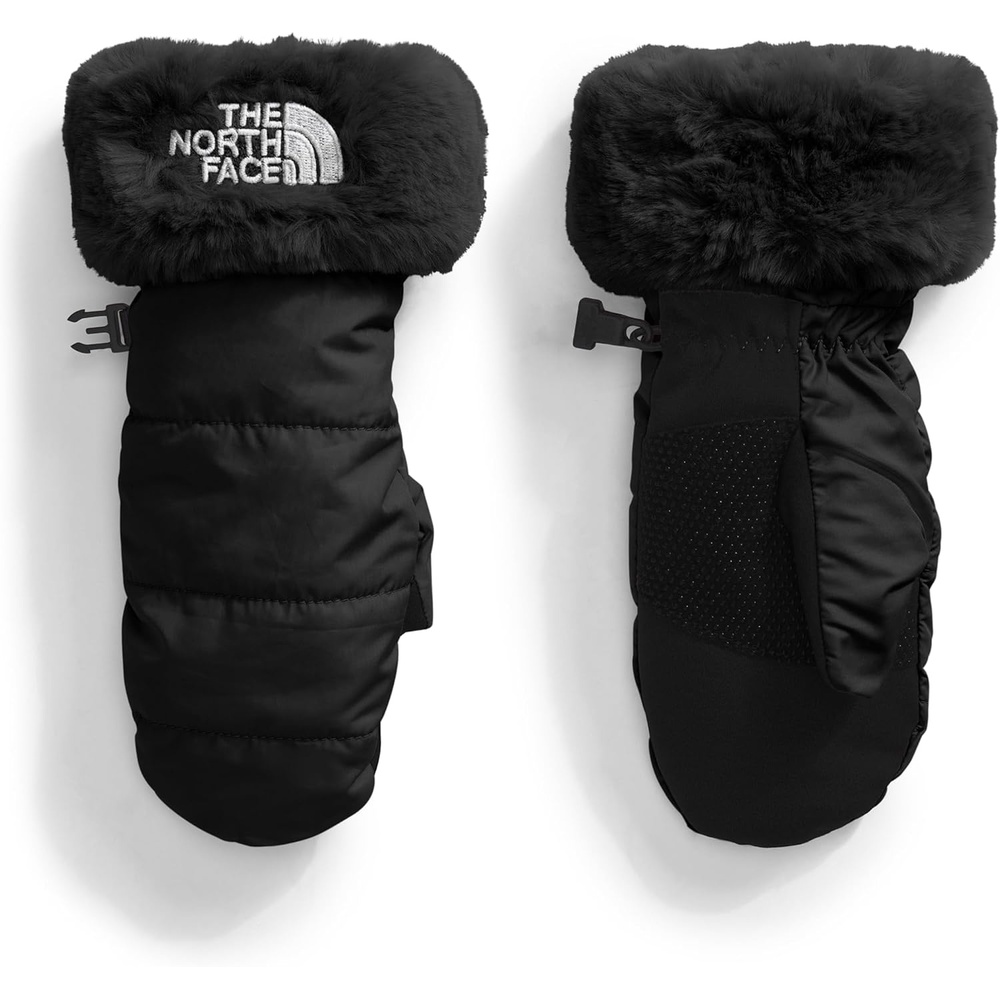 image:imageTHE NORTH FACE Girls Shasta Mitt Touchscreen Compatible Water Repellent Moisture Wicking Wind Resistant Fleece LiningTnf Black Tnf Black