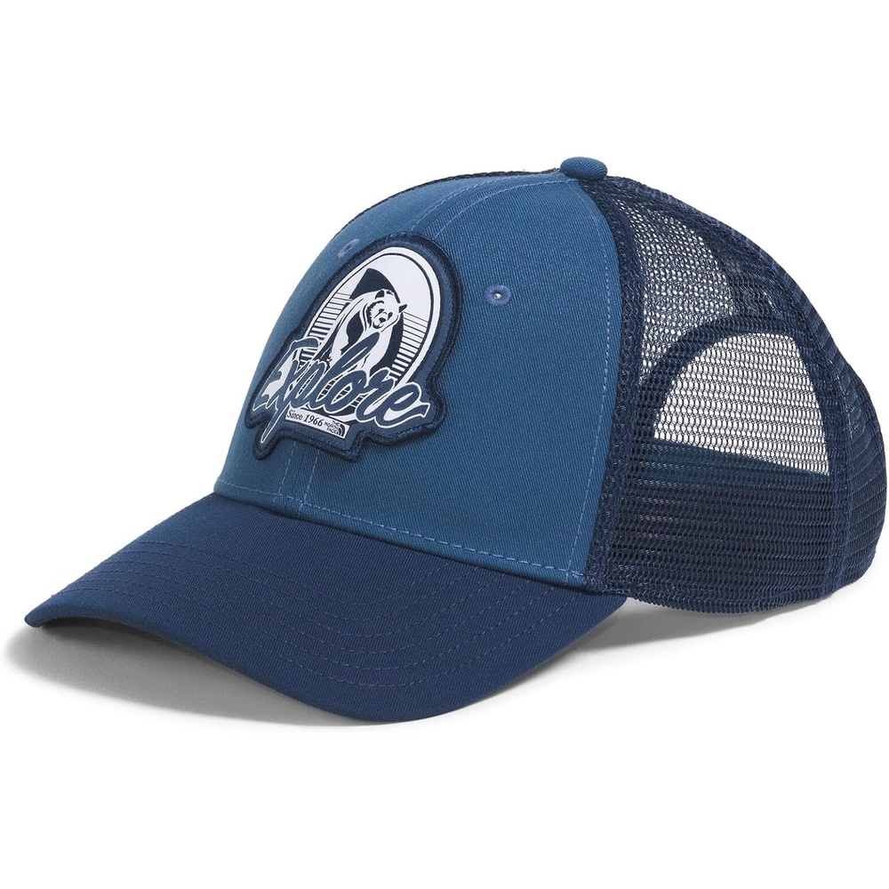 image:imageTHE NORTH FACE Graphic Mudder Trucker Snapback Baseball Cap for Men amp Women Casual Everyday Summer HatSummit NavyShady BlueBrew Patch