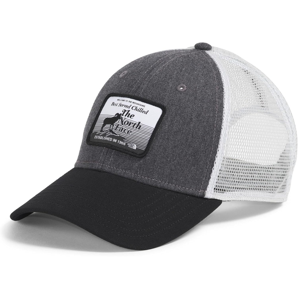 image:imageTHE NORTH FACE Graphic Mudder Trucker Snapback Baseball Cap for Men amp Women Casual Everyday Summer HatTnf Medium Grey HeatherBrew Patch