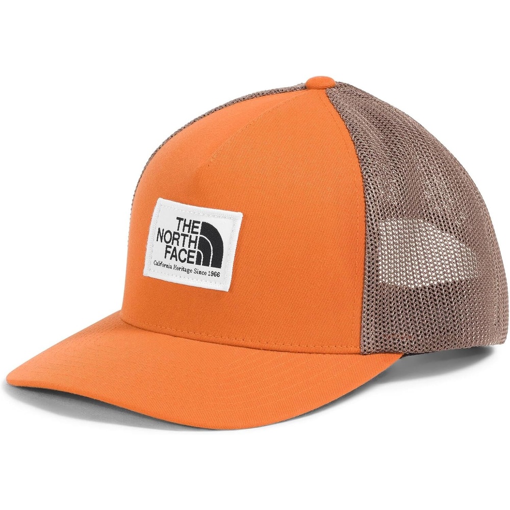 image:imageTHE NORTH FACE Keep It Patched Trucker Deep Fit Snapback Hat for Men amp Women With Breathable Mesh PanelsIron BronzeLatte