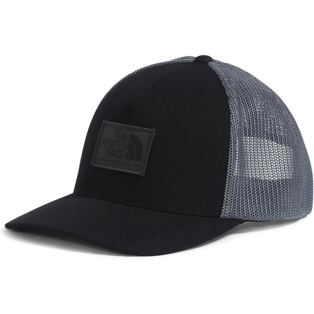image:imageTHE NORTH FACE Keep It Patched Trucker Deep Fit Snapback Hat for Men amp Women With Breathable Mesh PanelsTnf BlackAsphalt Grey