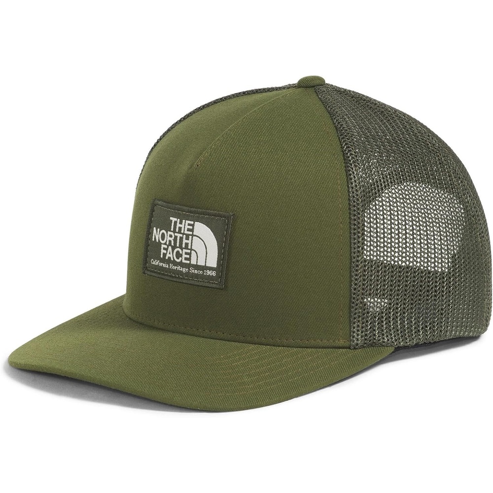 image:imageTHE NORTH FACE Keep It Patched Trucker Deep Fit Snapback Hat for Men amp Women With Breathable Mesh PanelsWoodland GreenNew Taupe GreenWhite Dune