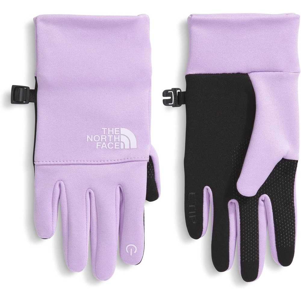 image:imageTHE NORTH FACE Little Kids Recycled Etip Glove Touchscreen Compatible Gripper Dots Stretchy Fleece Lining Pairing ClipLite Lilac