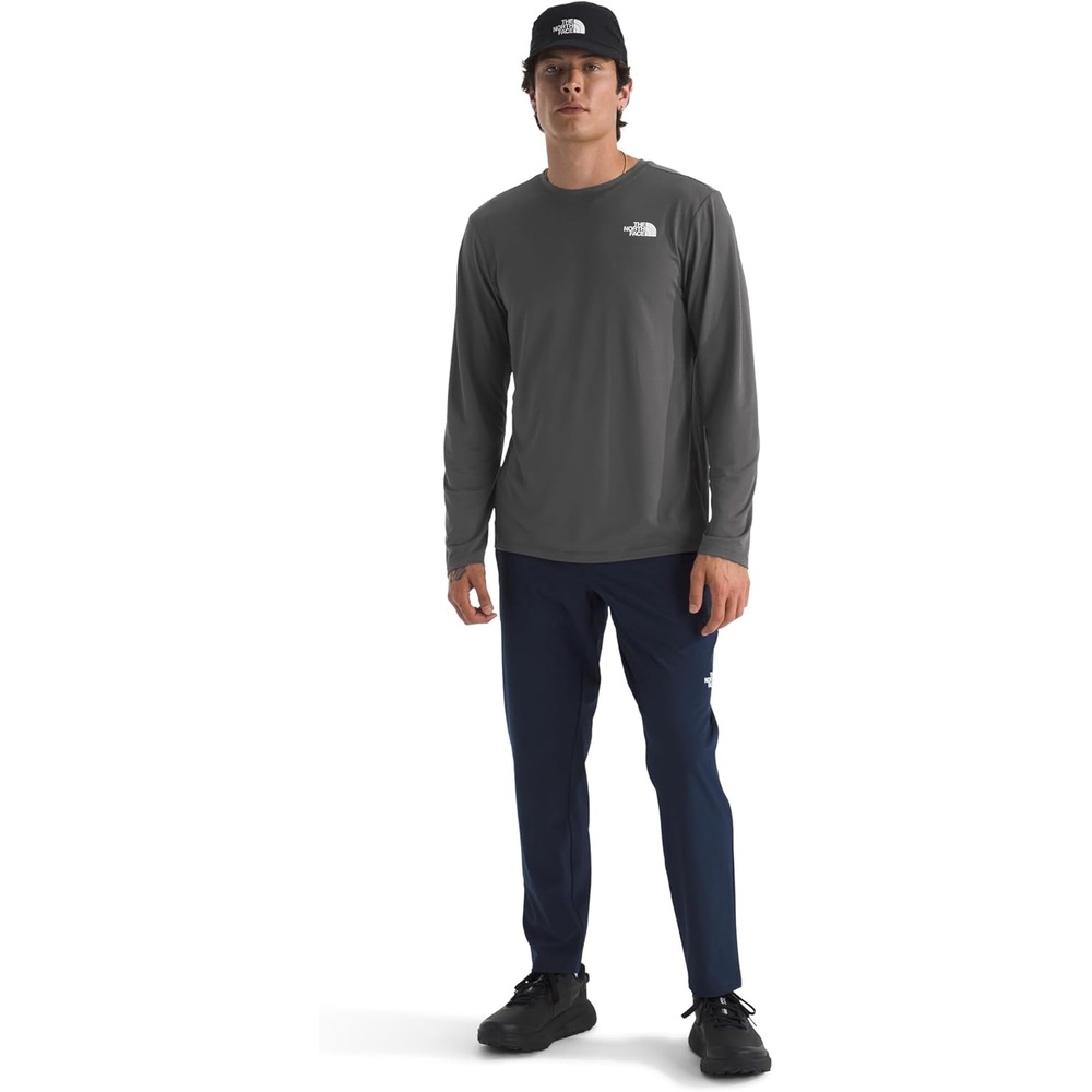 image:imageTHE NORTH FACE Mens 247 Longsleeve Tee Lightweight Athletic Shirt With Moisture Wicking Flashdry TechnologyAnthracite Grey