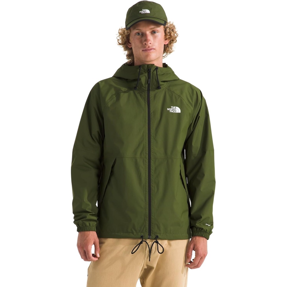image:imageTHE NORTH FACE Mens Antora Rain Hoodie Windproof amp Waterproof With Adjustable Hood Drawcord HemWoodland Green