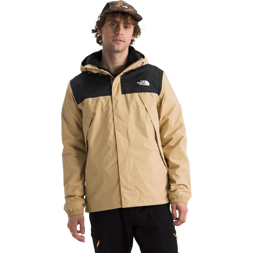 image:imageTHE NORTH FACE Mens Antora Triclimate Jacket Waterproof Shell Warm Inner Fleece Layer Adjustable 3 Piece HoodKhaki StoneTnf Black