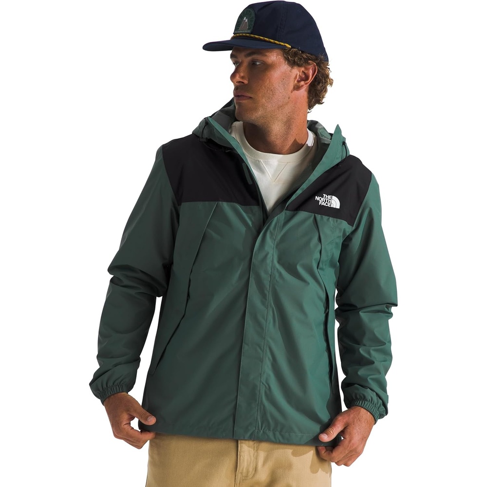 image:imageTHE NORTH FACE Mens Antora Waterproof Jacket Standard and Big SizeDuck GreenTnf Black