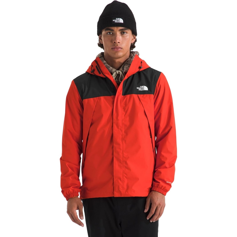 image:imageTHE NORTH FACE Mens Antora Waterproof Jacket Standard and Big SizeLava RedTnf Black