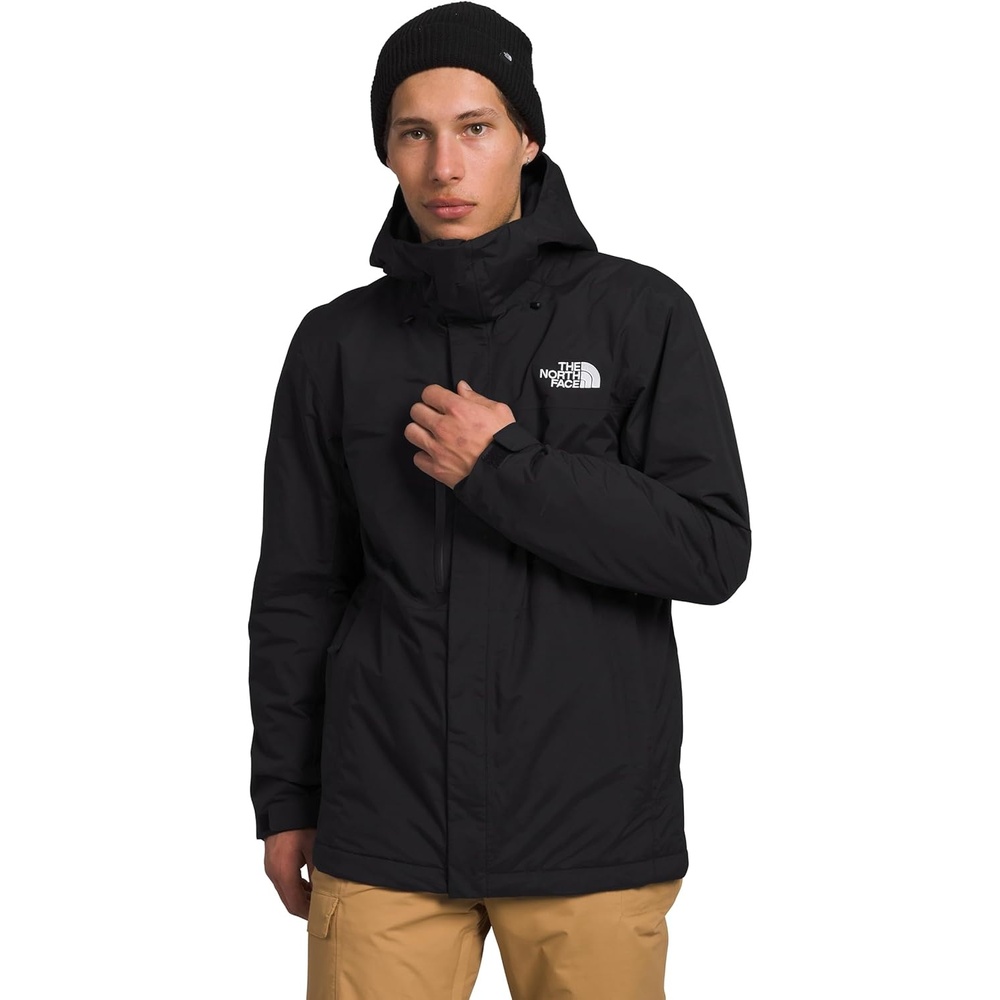 image:imageTHE NORTH FACE Mens Freedom Insulated Jacket Winter Coat With Water Repellent Finish Helmet Compatible Hood amp Zip PocketsTnf Black