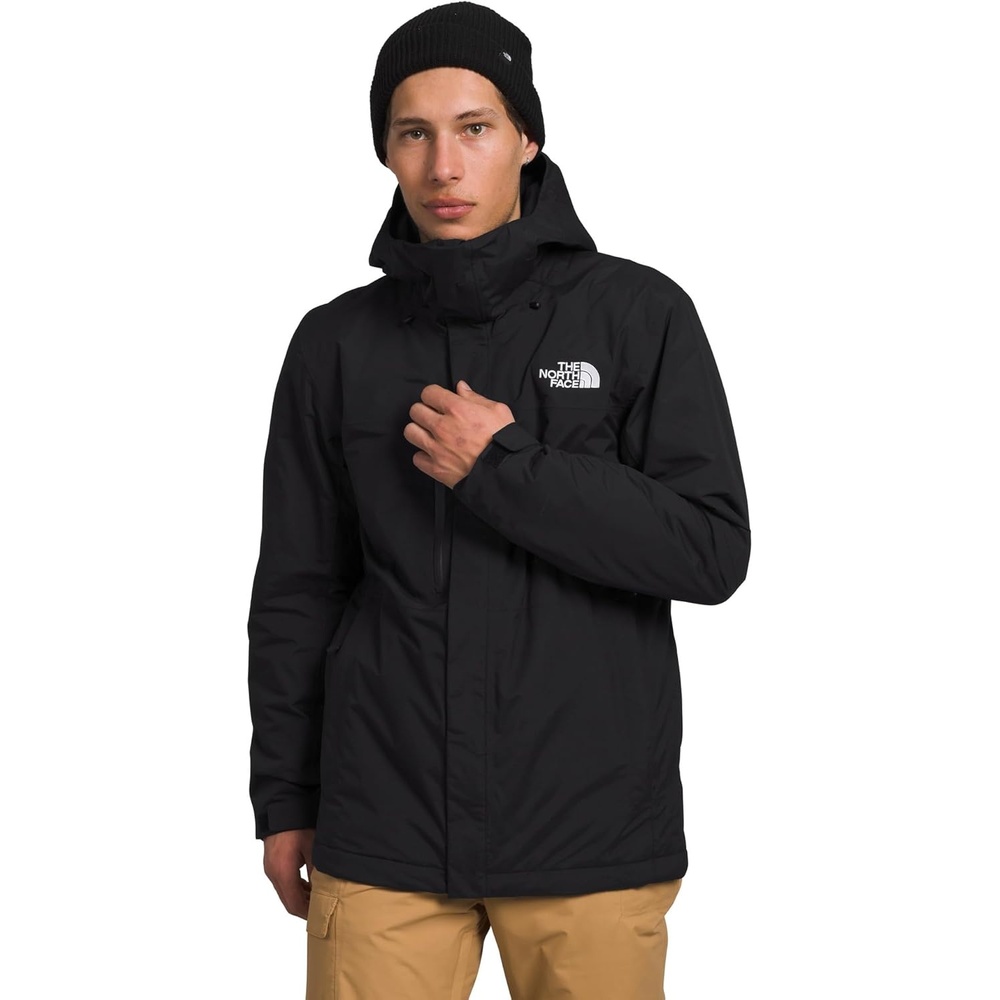 image:imageTHE NORTH FACE Mens Freedom Insulated Jacket Winter Coat With Water Repellent Finish Helmet Compatible Hood amp Zip PocketsTnf Blacknpf