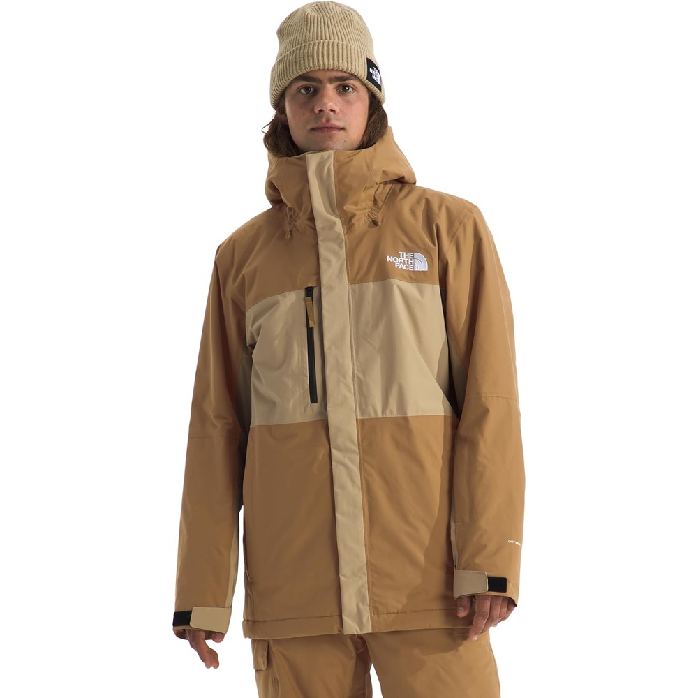 image:imageTHE NORTH FACE Mens Freedom Insulated Jacket Winter Coat With Water Repellent Finish Helmet Compatible Hood amp Zip PocketsUtility BrownKhaki Stone