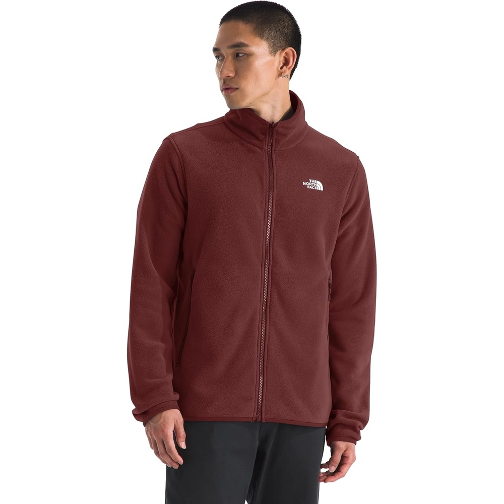 image:imageTHE NORTH FACE Mens Glacier Fleece Jacket Zippered Hand Pockets amp Stretch Binding on the Collar Cuffs amp HemSumac