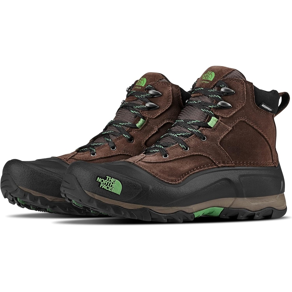 image:imageTHE NORTH FACE Mens Snowfuse Winter Boot Insulated amp Waterproof Lightweight Shell Durable SoleGanache BrownSullivan Green