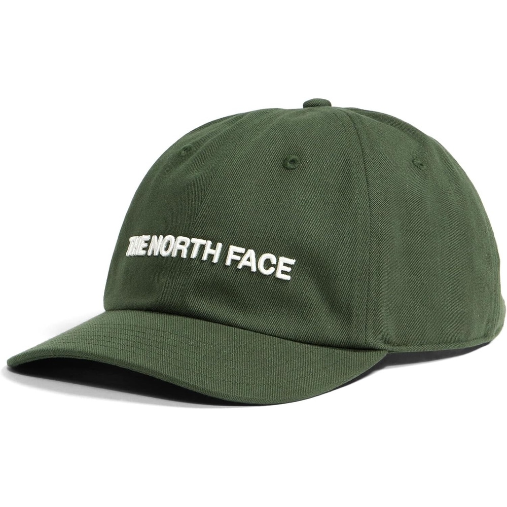 image:imageTHE NORTH FACE Roomy Norm Hat Classic Fit Ball Cap for Men amp Women Embroidered Logo Adjustable Strap amp Silver BuckleBottle GreenWhite Dune