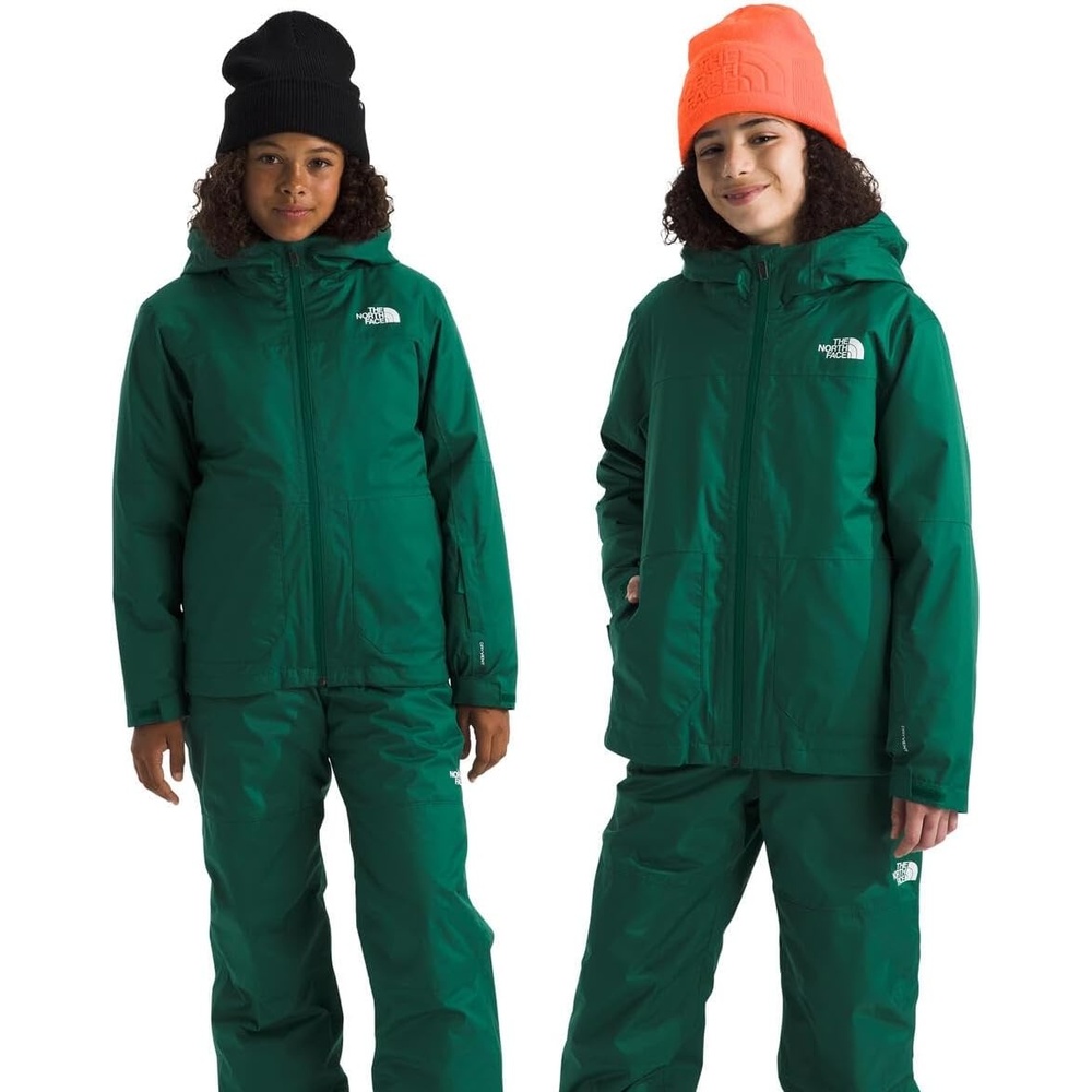 image:imageTHE NORTH FACE Teen Freedom Triclimate Jacket Heatseeker Insulation amp Water Repellent Helmet Compatible Hood Goggle WipeEvergreen