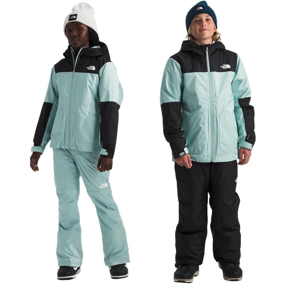 image:imageTHE NORTH FACE Teen Freedom Triclimate Jacket Heatseeker Insulation amp Water Repellent Helmet Compatible Hood Goggle WipeMuted Pine