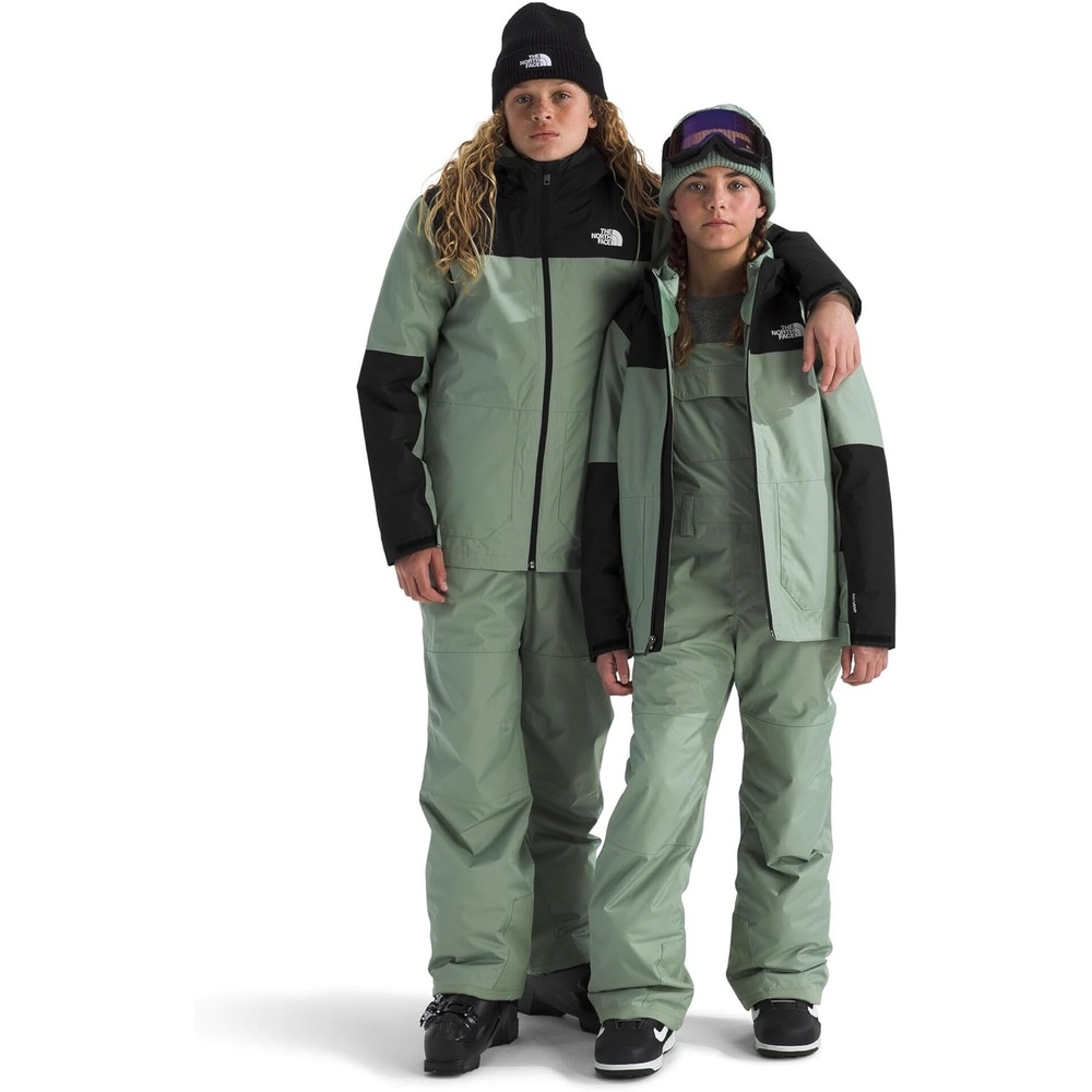 image:imageTHE NORTH FACE Teen Freedom Triclimate Jacket Heatseeker Insulation amp Water Repellent Helmet Compatible Hood Goggle WipeSlate Moss