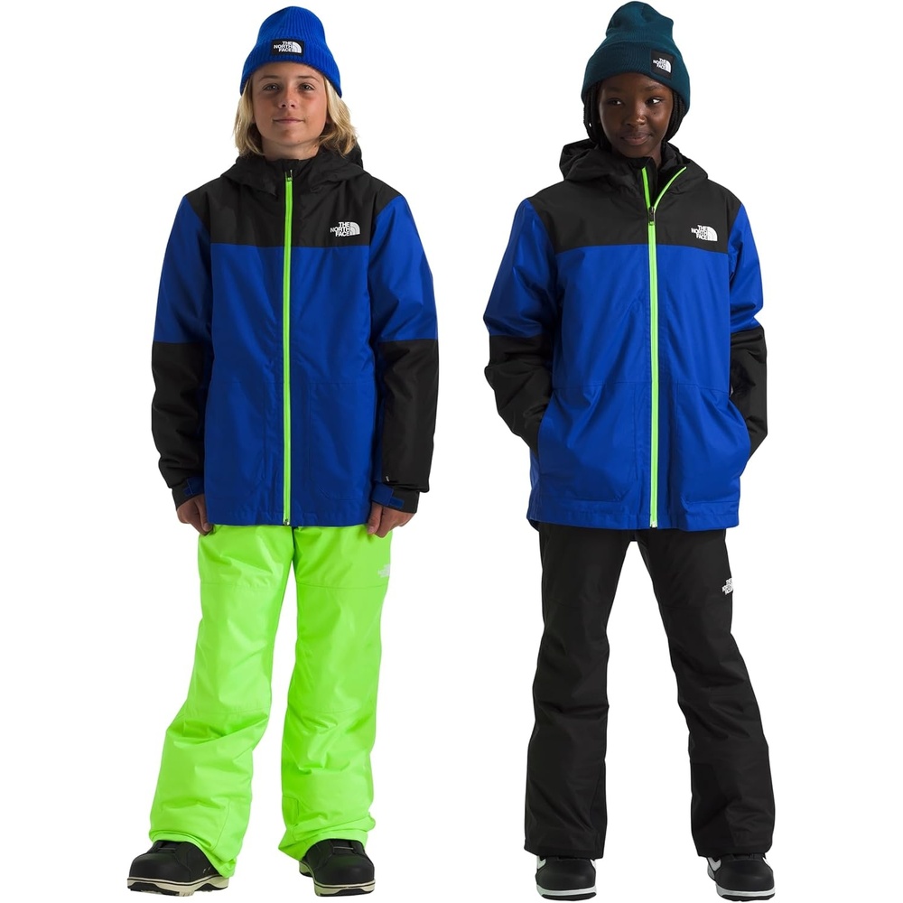image:imageTHE NORTH FACE Teen Freedom Triclimate Jacket Heatseeker Insulation amp Water Repellent Helmet Compatible Hood Goggle WipeTnf Blue