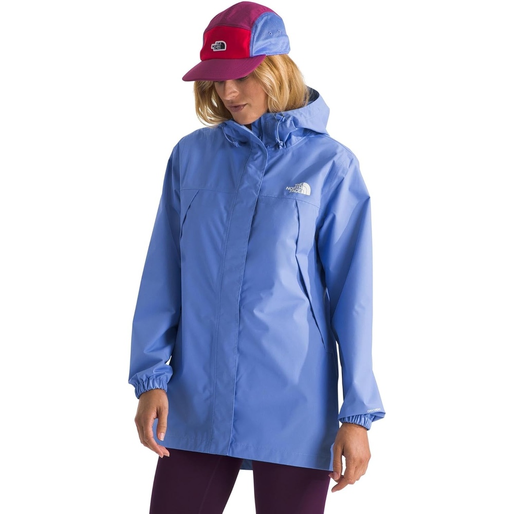 image:imageTHE NORTH FACE Womens Antora Rain Parka Breathable Waterproof Jacket Seam Sealed Adjustable Hood amp Zip Hand PocketsVirtual Blue