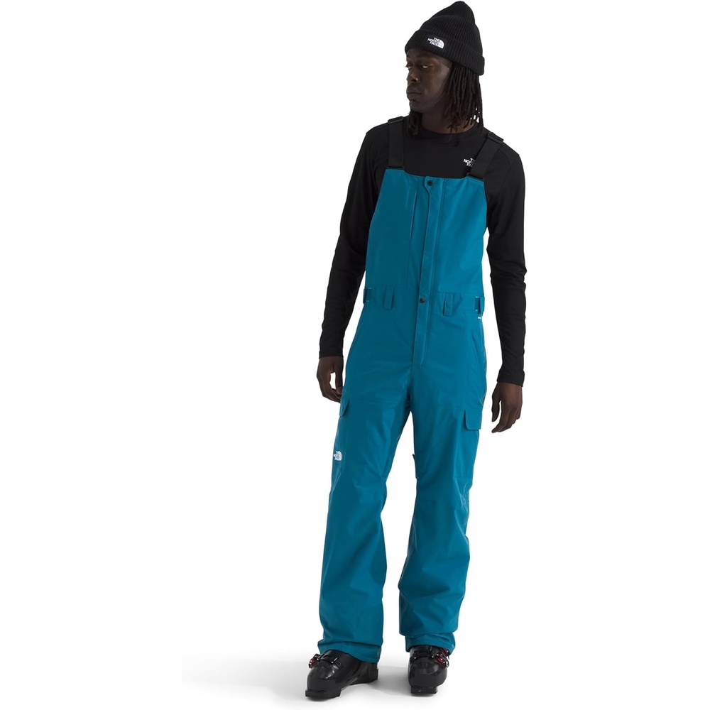 image:imageTHE NORTH FACE mens Freedom Ski and Snow Bib Waterproof Builtin Gaiter Mesh Lined BreathabilityDusk Blue