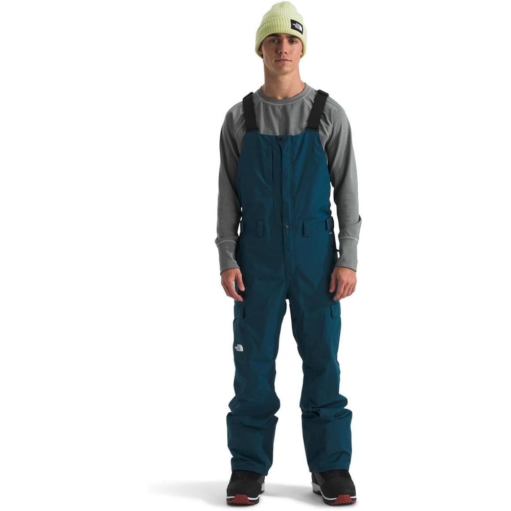 image:imageTHE NORTH FACE mens Freedom Ski and Snow Bib Waterproof Builtin Gaiter Mesh Lined BreathabilityMidnight Petrol