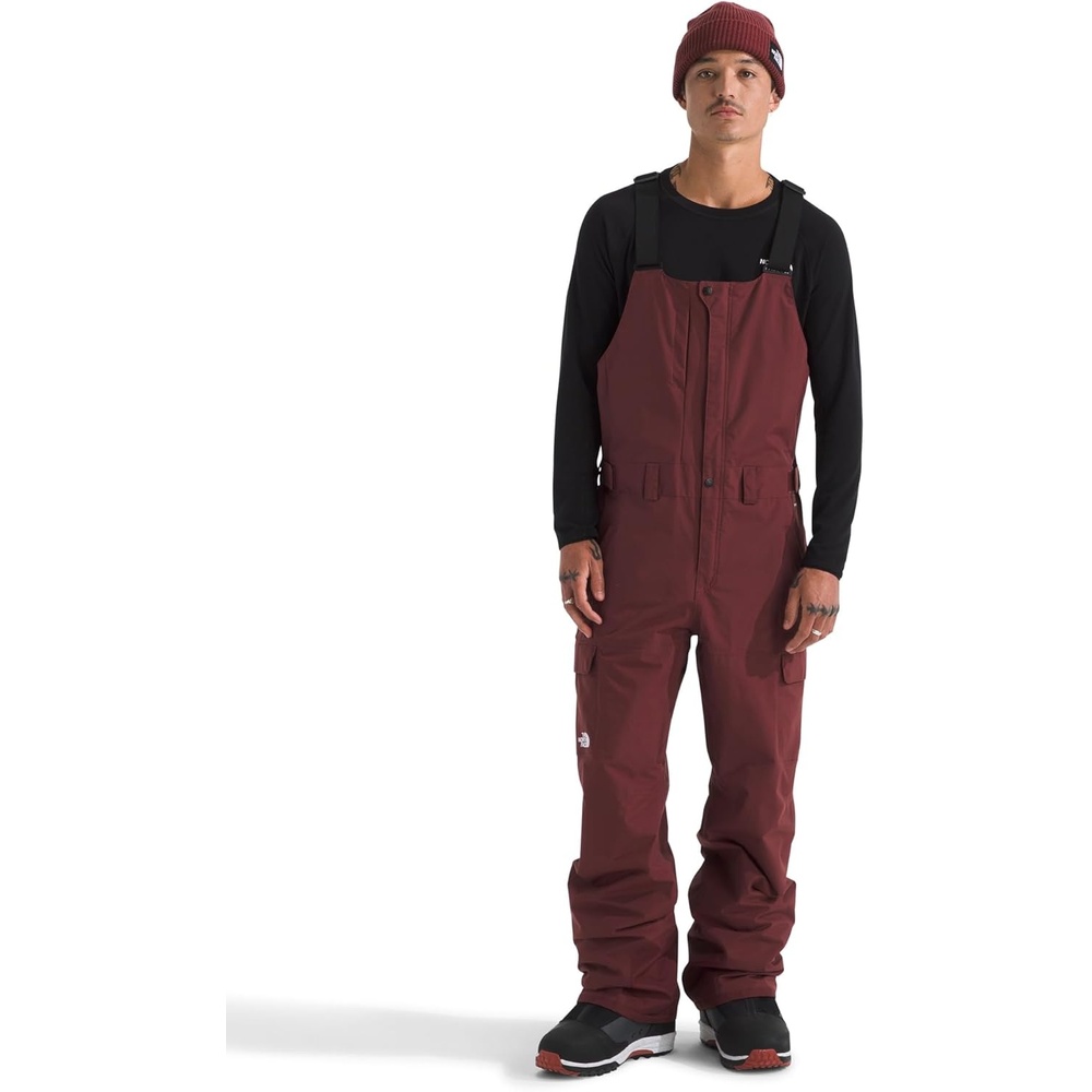 image:imageTHE NORTH FACE mens Freedom Ski and Snow Bib Waterproof Builtin Gaiter Mesh Lined BreathabilitySumac