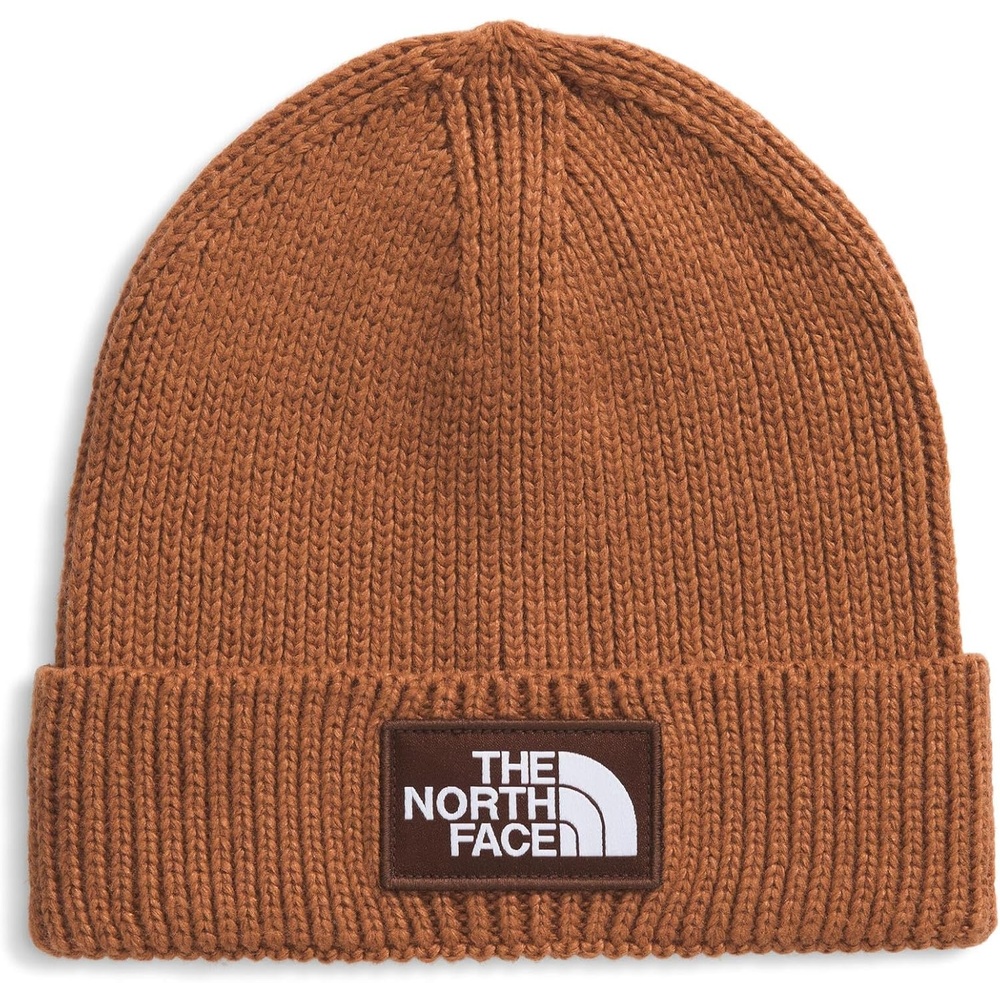 image:imageThe North FACE UnisexAdult TNF Logo Box Cuffed BeanieBurnt UmberDark Oak