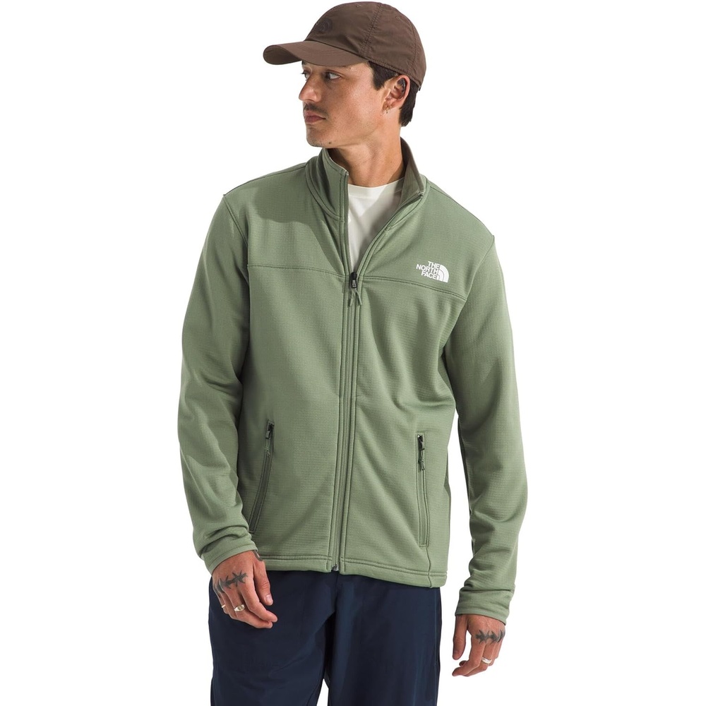 image:imageThe North Face Cedar Trail Grid Fleece Full Zip JacketBark Mist