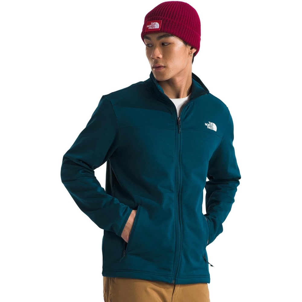 image:imageThe North Face Cedar Trail Grid Fleece Full Zip JacketMidnight Petrol