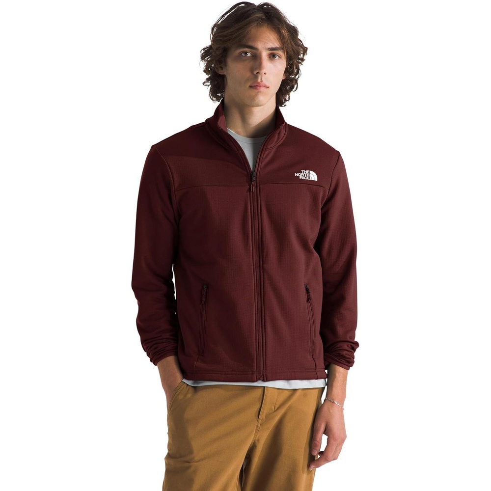 image:imageThe North Face Cedar Trail Grid Fleece Full Zip JacketSumac