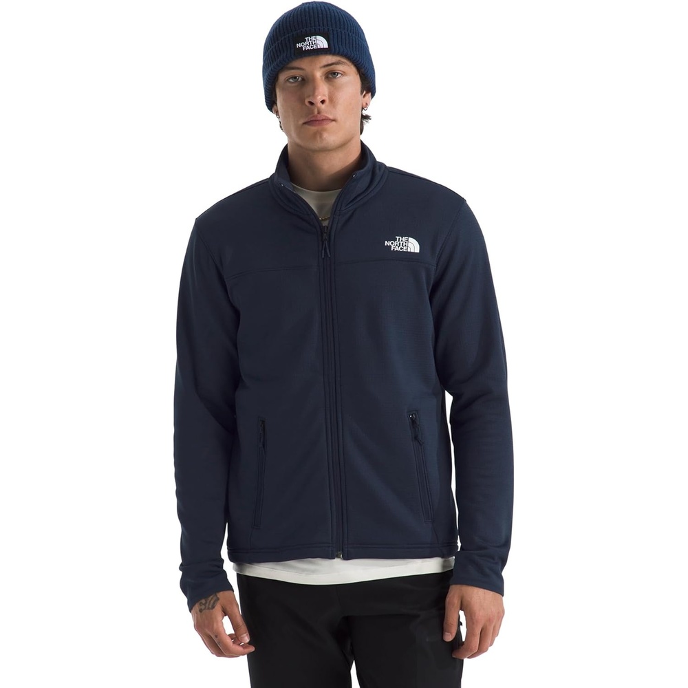 image:imageThe North Face Cedar Trail Grid Fleece Full Zip JacketSummit Navy