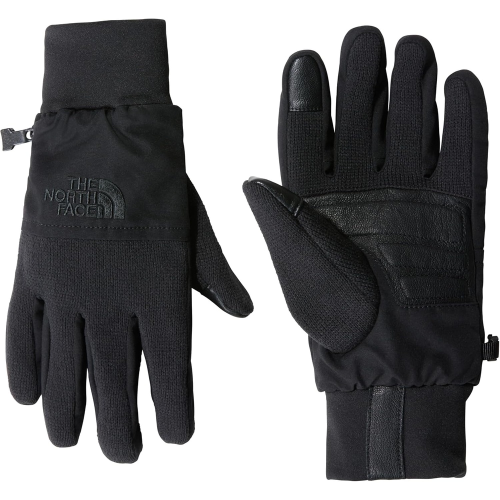 image:imageThe North Face Front Range Glove Touchscreen Compatible Water Repellent Padded Leather Palms Fleece LiningTnf Black Heather