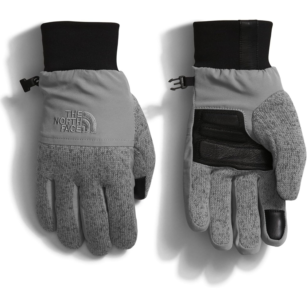 image:imageThe North Face Front Range Glove Touchscreen Compatible Water Repellent Padded Leather Palms Fleece LiningTnf Medium Grey Heather