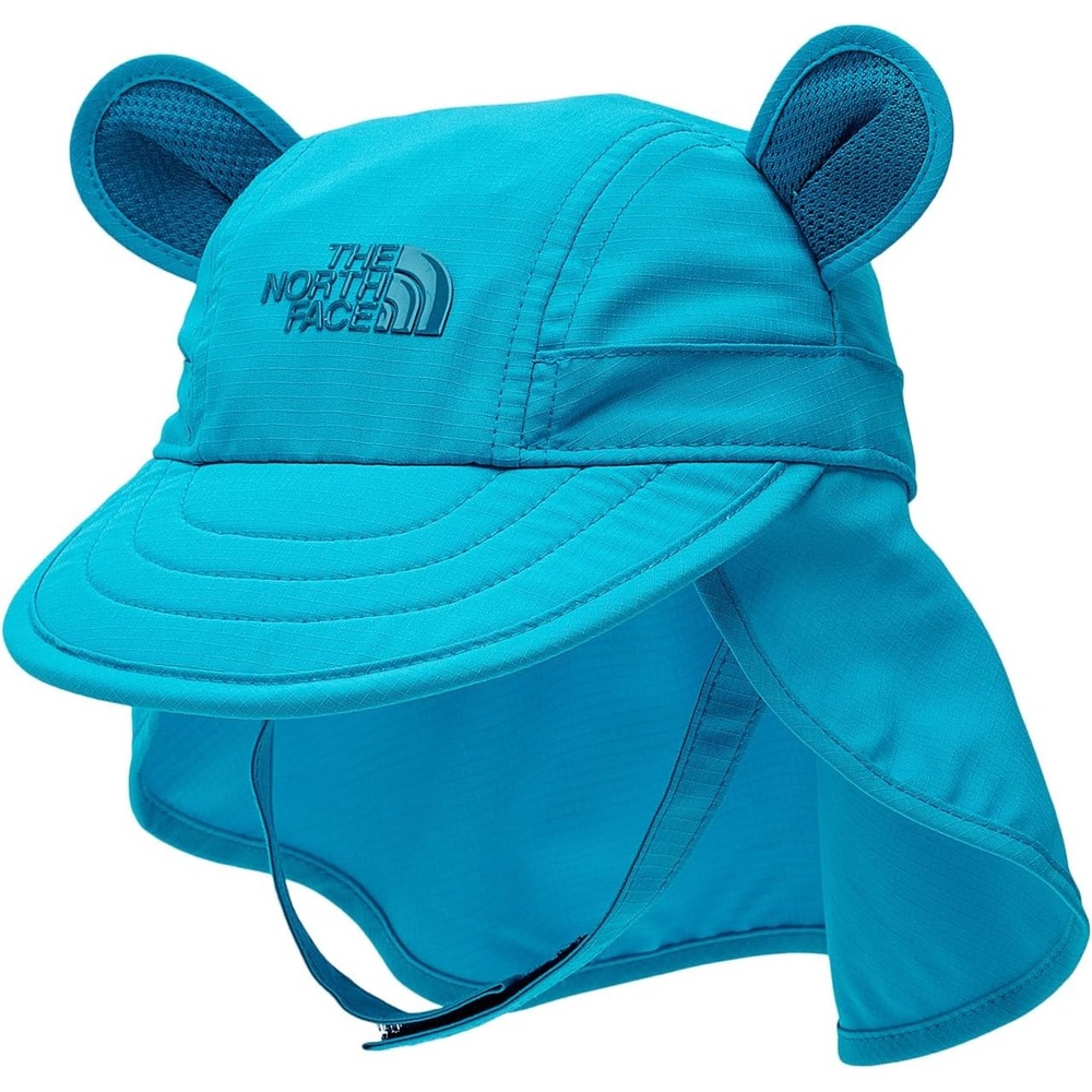 image:imageThe North Face Kids Class V Sun BusterMeridian Blue Logo Weather Topo Phantom Print