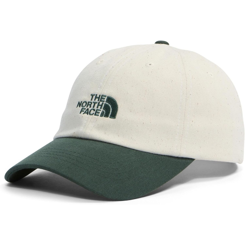 image:imageThe North Face Norm Baseball Hat  Shallow Fit Ball Cap with Embroidered Logo Adjustable Strap Closure amp Silver BuckleBottle GreenWhite Dune