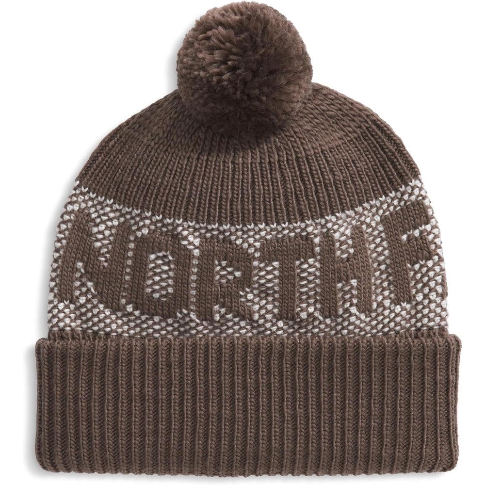 image:imageThe North Face Unisex Adult Retro Cabin BeanieSmokey BrownWhite Dune