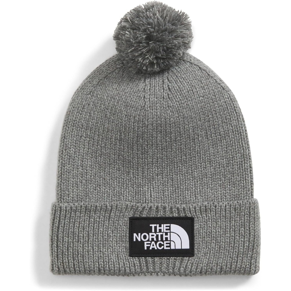 image:imageThe North Face Unisex Adult TNF Logo Box Pom BeanieTnf Medium Grey Heather