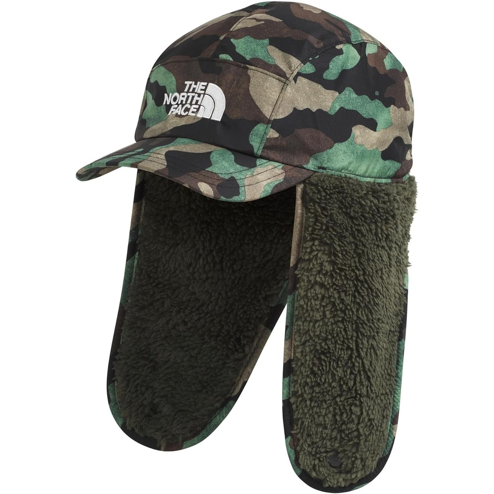 image:imageThe North Face Unisex Baby Shasta Trapper HatTnf Black Tnf Camo Small PrintNew Taupe Green