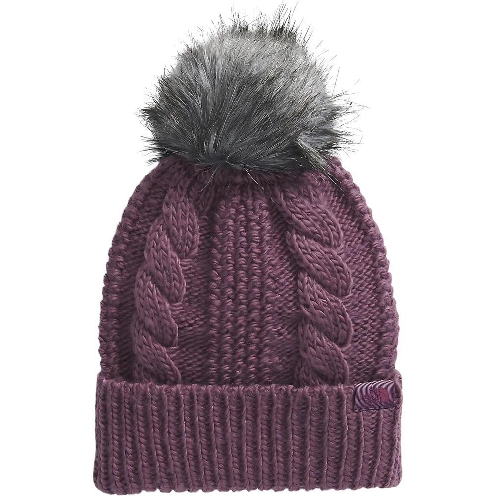image:imageThe North Face Womens Oh Mega Fur Pom Lined BeanieMidnight Mauve