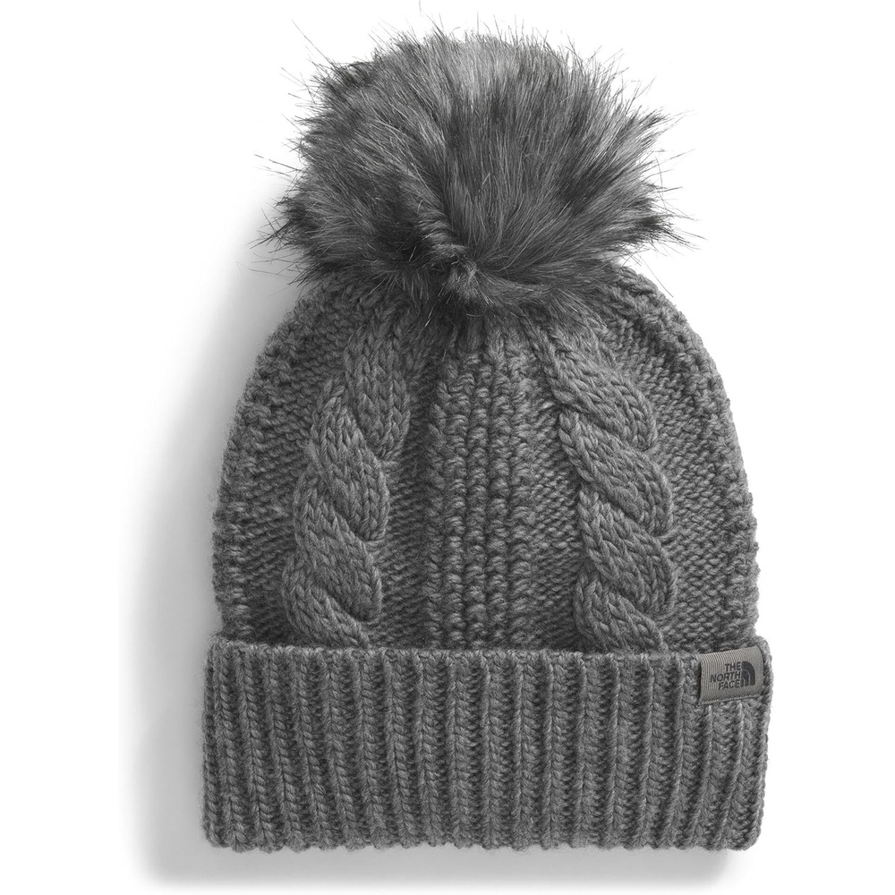 image:imageThe North Face Womens Oh Mega Fur Pom Lined BeanieTnf Medium Grey Heather