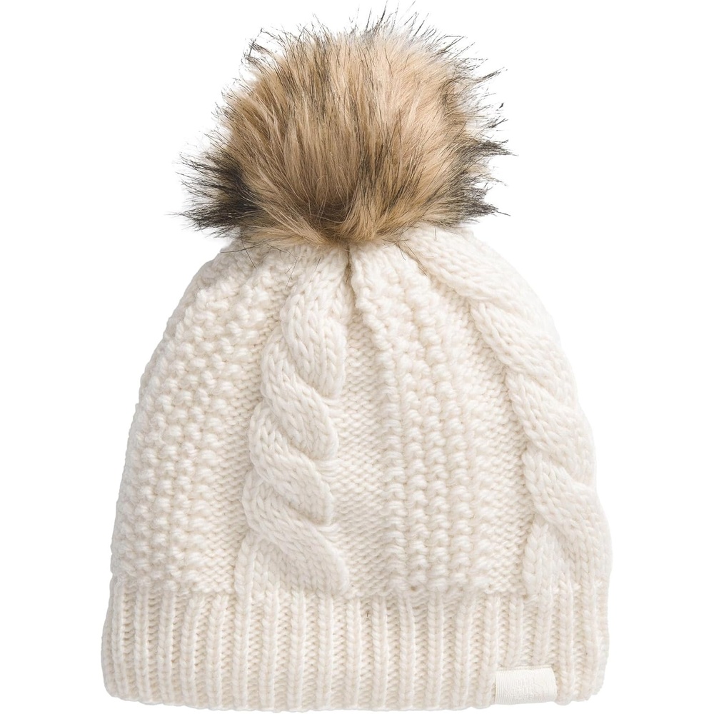 image:imageThe North Face Womens Oh Mega Fur Pom Lined BeanieWhite Dune