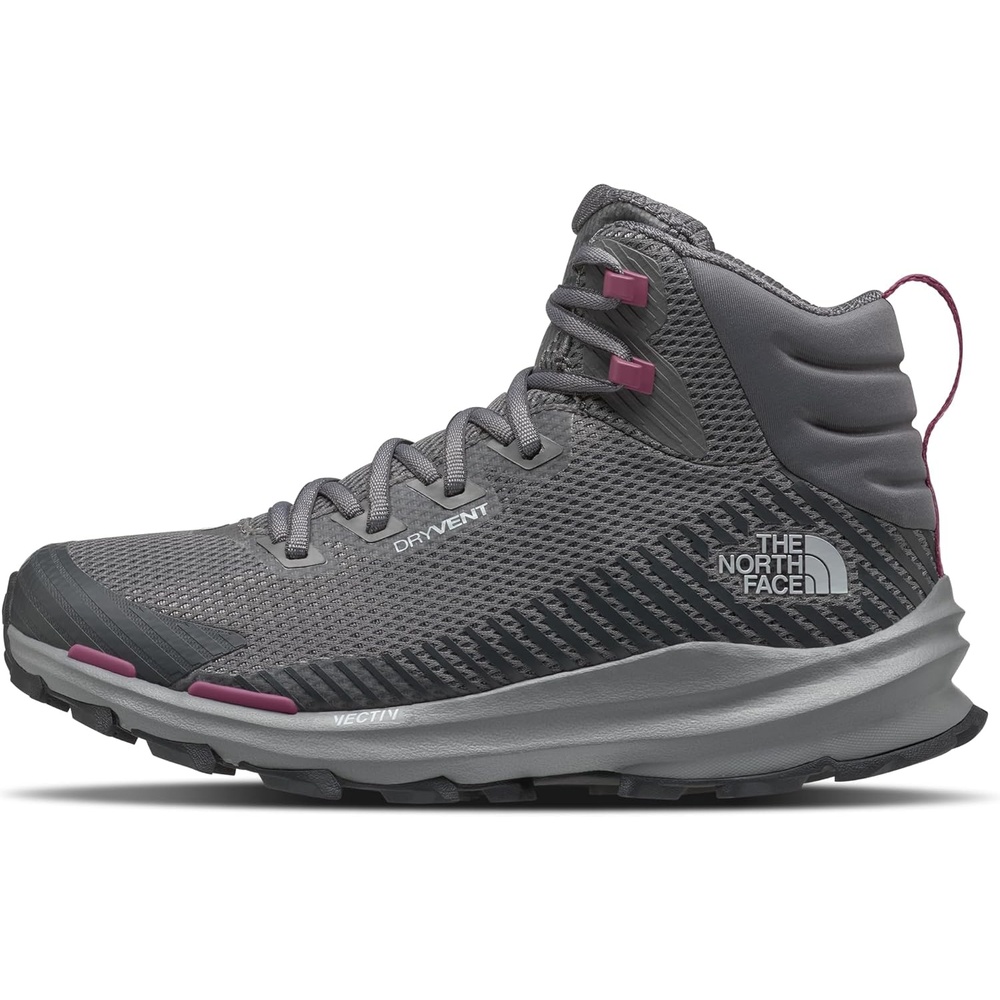 image:imageThe North Face Womens Vectiv Fastpack Mid Waterproof Hiking Shoe Rubber Outsole High Traction 4mm LugSmoked PearlAnthracite Grey