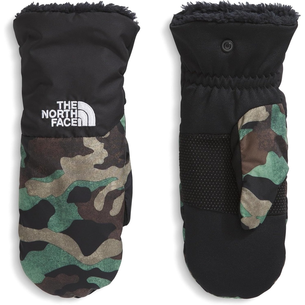 image:imageThe North Face boys Shasta Mitt Touchscreen Compatible Water Repellent Moisture Wicking Wind Resistant Fleece LiningTnf Black Tnf Camo Small PrintTnf Black