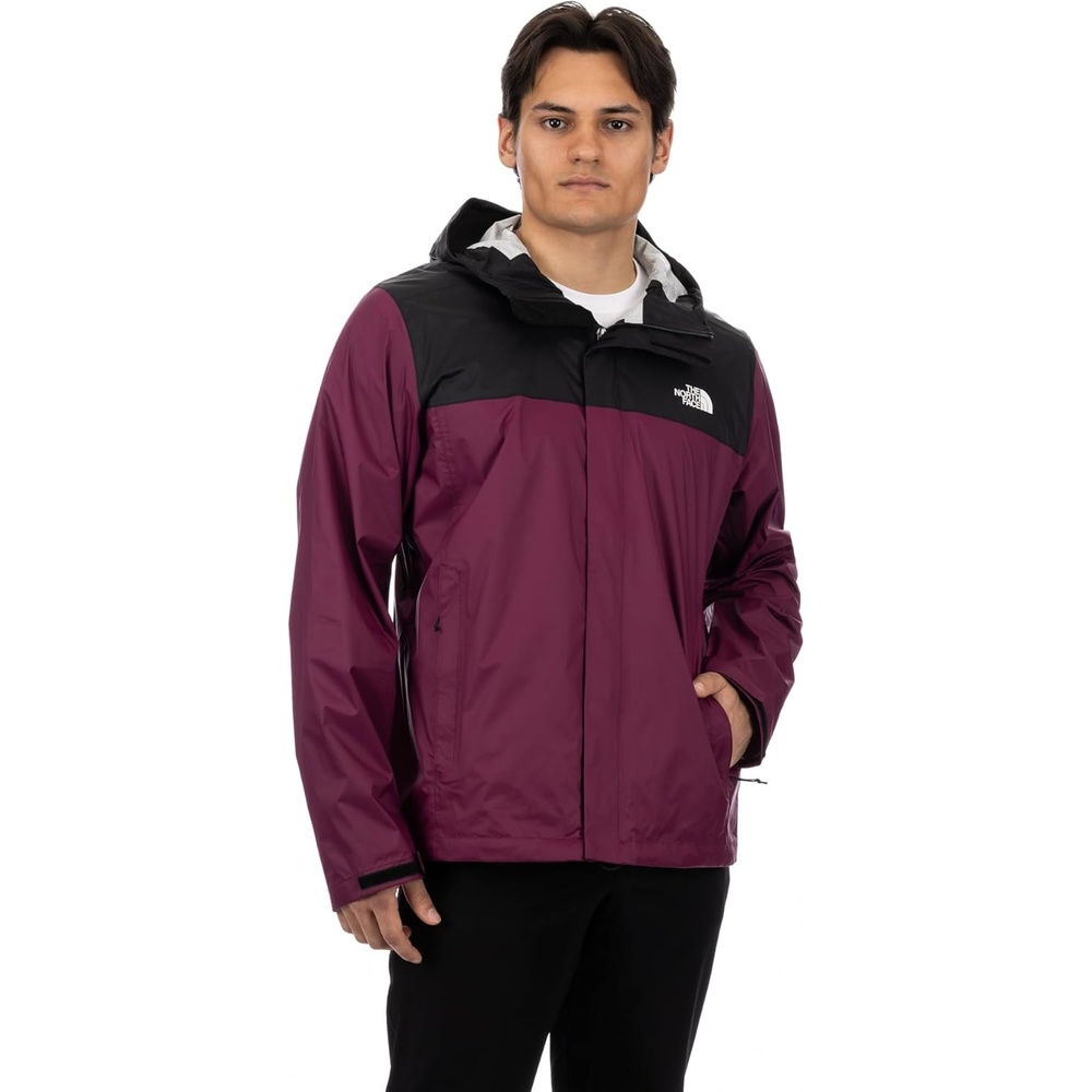 image:imageThe North Face mens Venture 2 Jacket  Waterproof amp Windproof Hooded Raincoat Adjustable Hood Breathable PitzipsBoysenberry