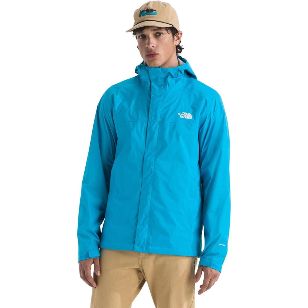 image:imageThe North Face mens Venture 2 Jacket Waterproof amp Windproof Hooded Raincoat Adjustable Hood Breathable PitzipsMeridian Blue