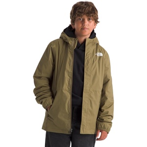 THE NORTH FACE Boys’ Warm Antora Rain Jacket | Waterproof, Breathable, Heatseeker Insulation, 3-piece Hood, Zip Pockets(Cedar)