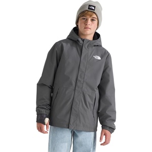 THE NORTH FACE Boys’ Warm Antora Rain Jacket | Waterproof, Breathable, Heatseeker Insulation, 3-piece Hood, Zip Pockets(Smoked Pearl)