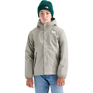 THE NORTH FACE Boys’ Warm Antora Rain Jacket | Waterproof, Breathable, Heatseeker Insulation, 3-piece Hood, Zip Pockets(Stone Slab)
