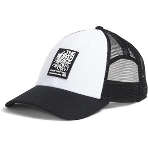 THE NORTH FACE Graphic Mudder Trucker | Snapback Baseball Cap for Men & Women, Casual Everyday Summer Hat(Tnf White/Tnf Black/Places We Love)