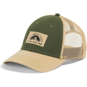 THE NORTH FACE Graphic Mudder Trucker | Snapback Baseball Cap for Men & Women, Casual Everyday Summer Hat(Woodland Green/Khaki Stone/Est 1966 Patch)